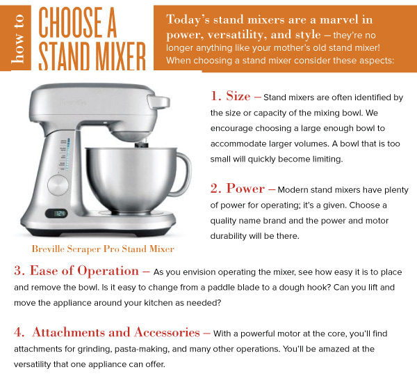 Choose a Stand Mixer