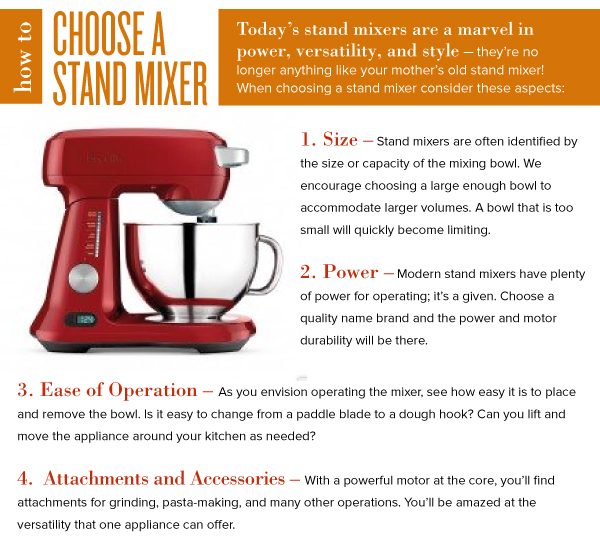 Choose a Stand Mixer