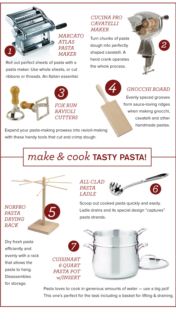 Pasta-Making Features
