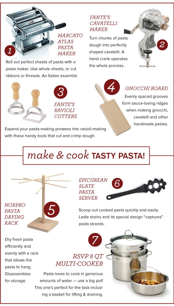 Tasty Pasta Tools