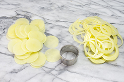 Cutting Potato Coins