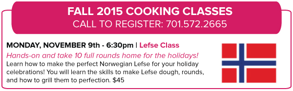 Fall Cooking Classes