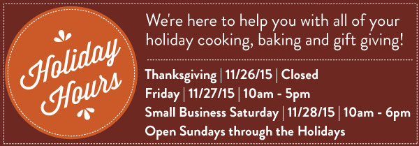 Holiday Hours