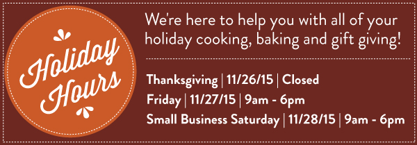 Holiday Hours