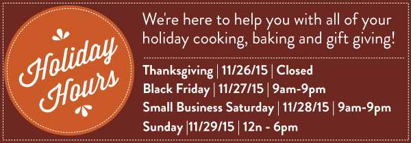 Holiday Hours