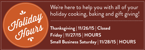 Holiday Hours