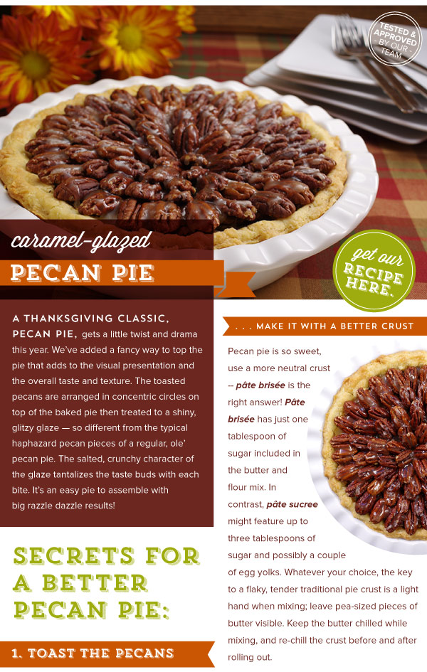 RECIPE:Caramel-Glazed Pecan Pie