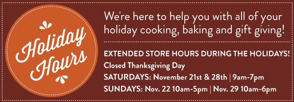 Holiday Hours