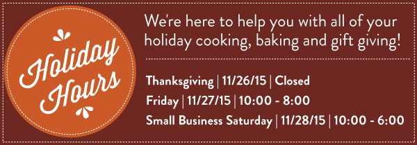 Holiday Hours