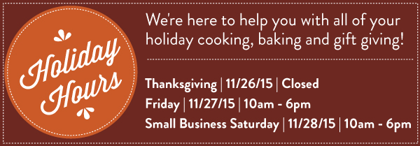 Holiday Hours