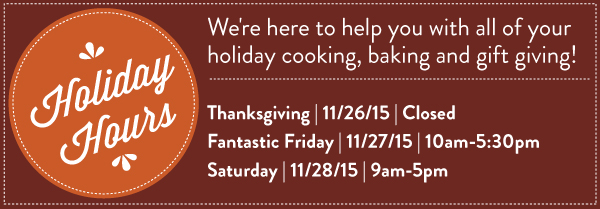 Holiday Hours