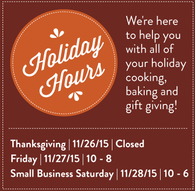 Holiday Hours