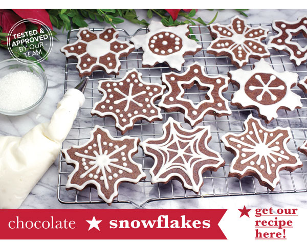 RECIPE: Chocolate Snowflakes