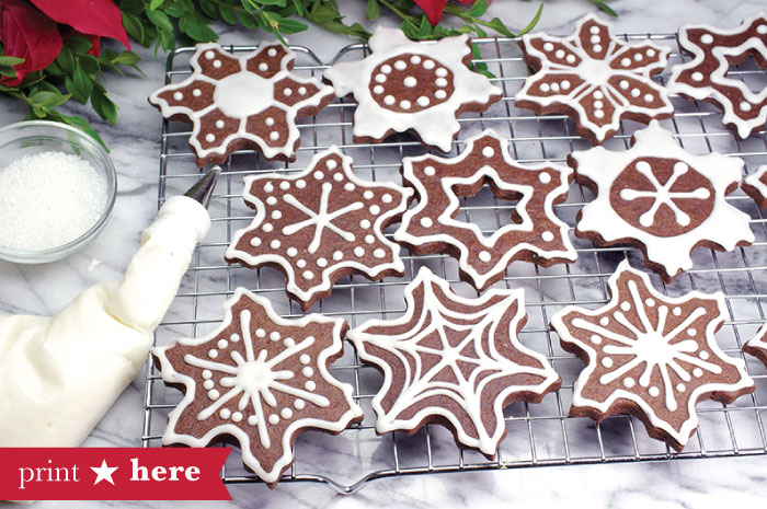 Chocolate Snowflakes