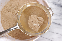 Mixed DoughSifting Cocoa and Flour