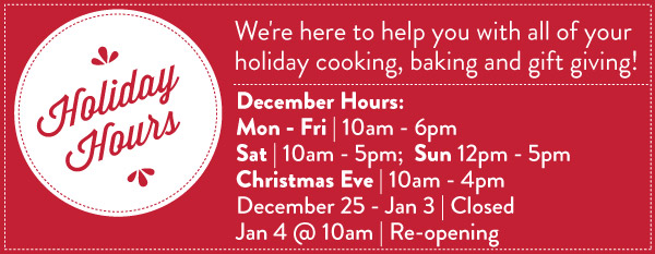 Holiday Hours