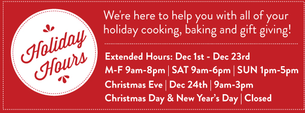 Holiday Hours