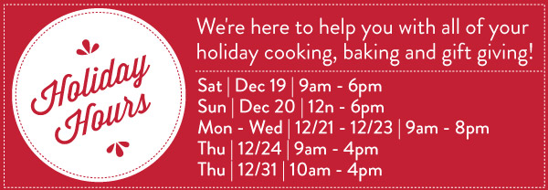 Holiday Hours