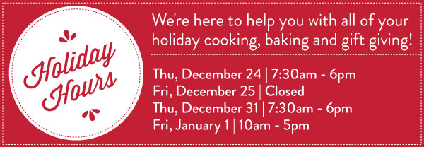 Holiday Hours