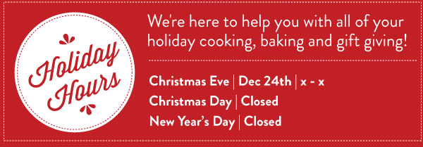 Holiday Hours