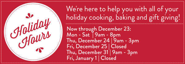 Holiday Hours