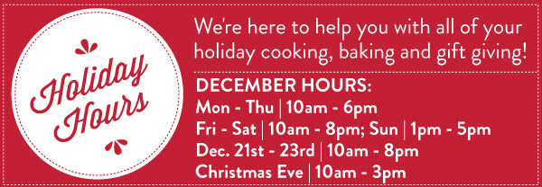 Holiday Hours