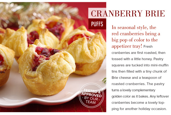 Cranberry Brie Puffs