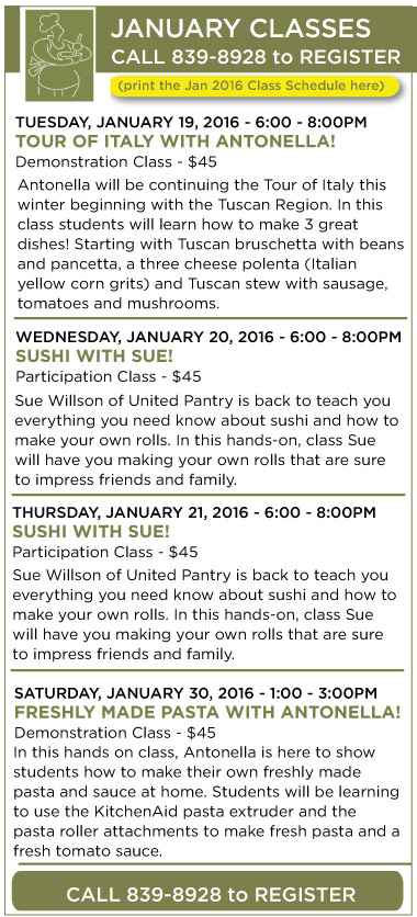 January Classes