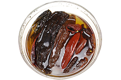 Rehydrating Dried Peppers