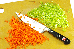 Chopped Carrots and Celery