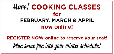 More Cooking Classes