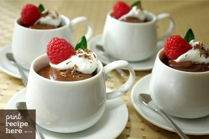Chocolate Pots de Crème, Theo-Style