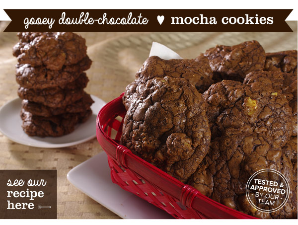 RECIPE: Gooey Double-Chocolate Mocha Cookies