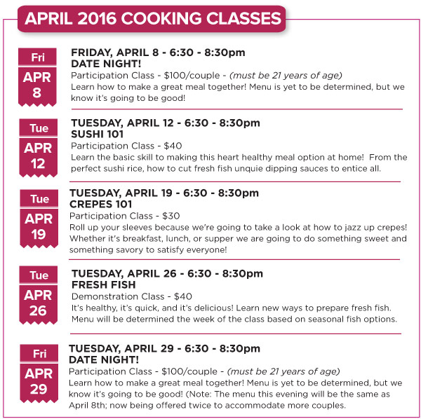 April CLasses