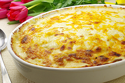 Three Cheese Potato Gratin