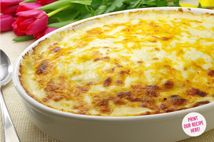 Three Cheese Potato Gratin