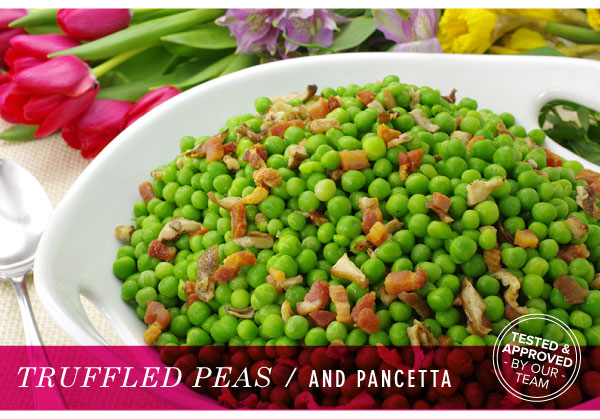 RECIPE: Truffled Peas and Pancetta