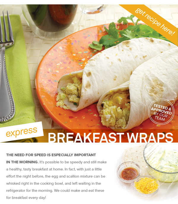 RECIPE: Express Breakfast Wraps