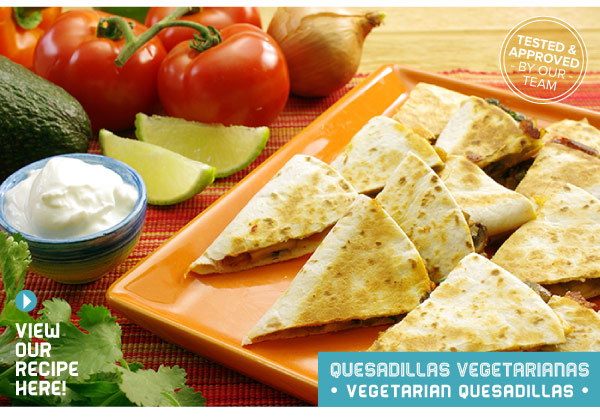 RECIPE: Quesadillas Vegetarianas