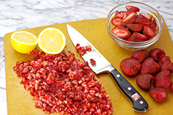 Prepping Strawberries