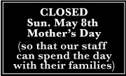 Sunday May 7th Hours