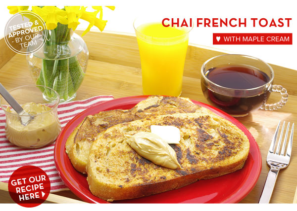 RECIPE: Chai French Toast with Maple Cream