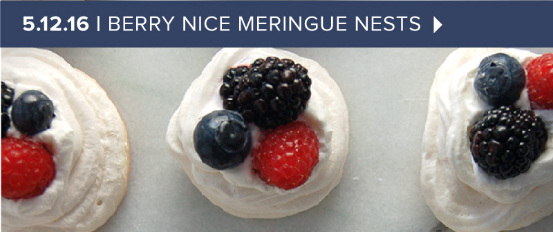 Berry Meringue Nests