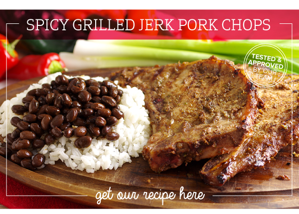 RECIPE: Spicy Grilled Jerk Pork Chops