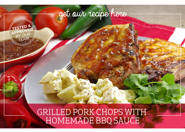 RECIPE: Grilled Pork Chops with Homemade BBQ Sauce