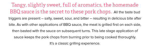 RECIPE: Grilled Pork Chops with Homemade BBQ Sauce
