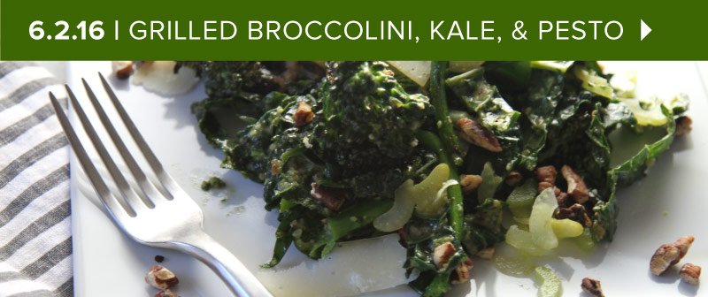 Grilled Broccolini and Pesto Salad