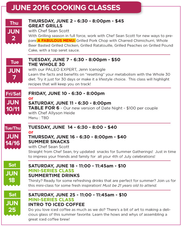 June Classes