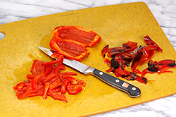 Cutting Red Pepper