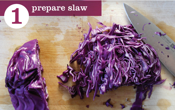 Prepare slaw